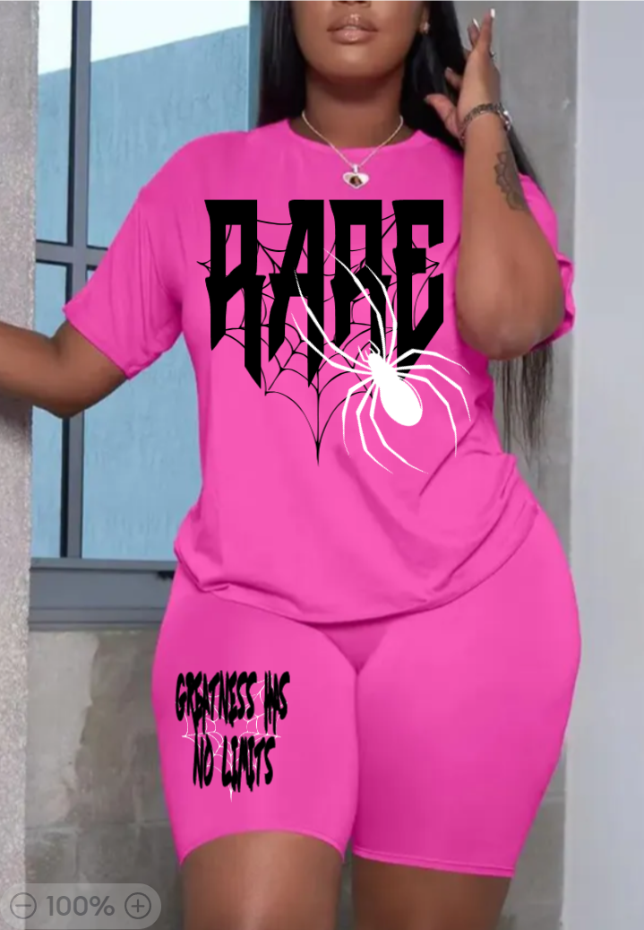 RARE 2 PC Women Spider Set