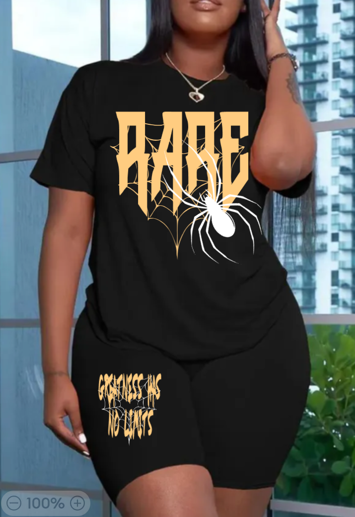 RARE 2 PC Women Spider Set