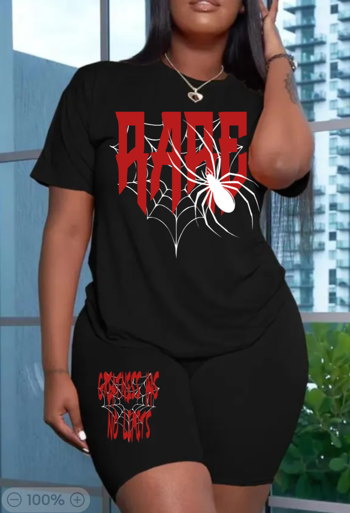 RARE 2 PC Women Spider Set