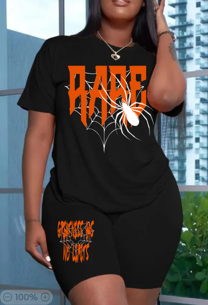 RARE 2 PC Women Spider Set