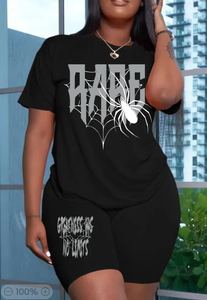 RARE 2 PC Women Spider Set