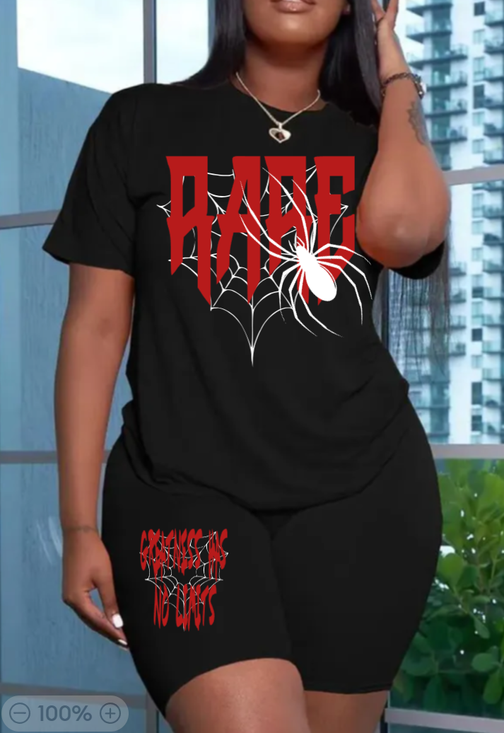 RARE 2 PC Women Spider Set