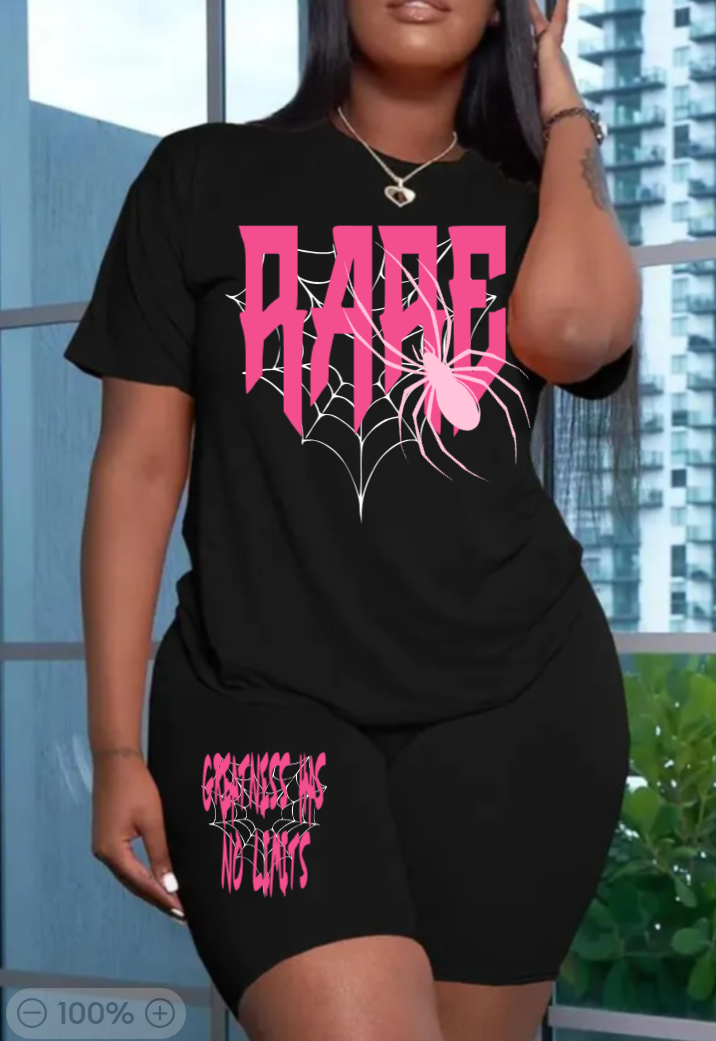 RARE 2 PC Women Spider Set