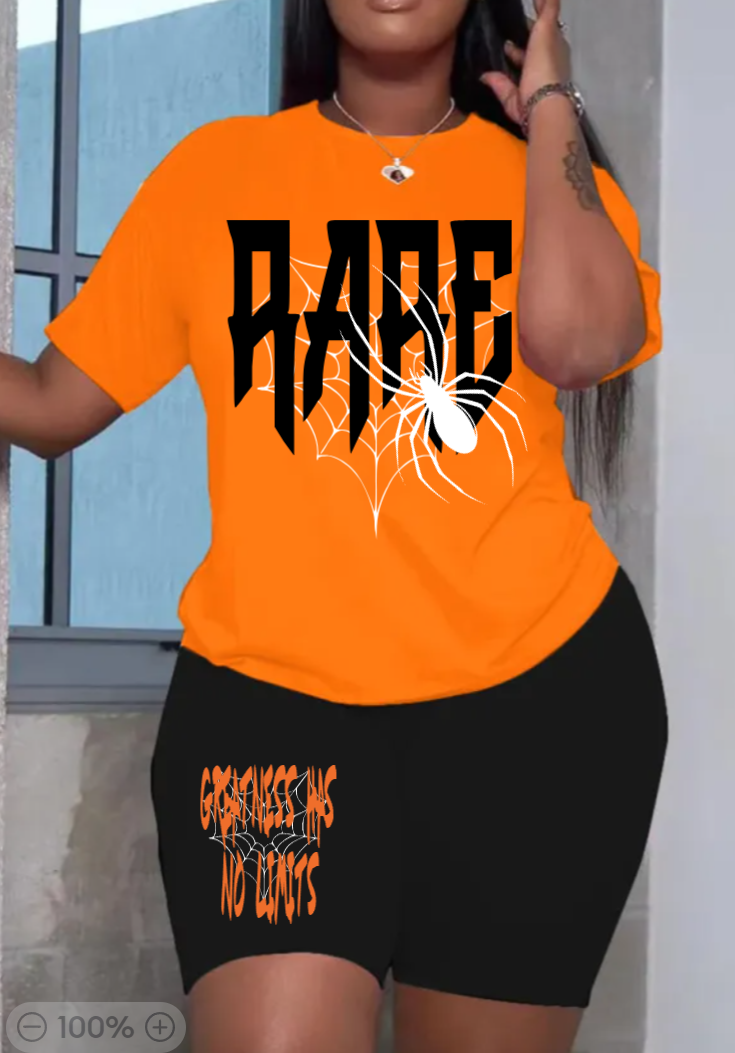 RARE 2 PC Women Spider Set