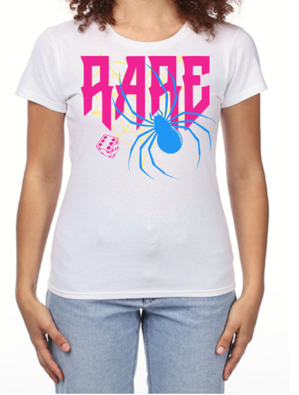 Women Rare Dice White T-shirt