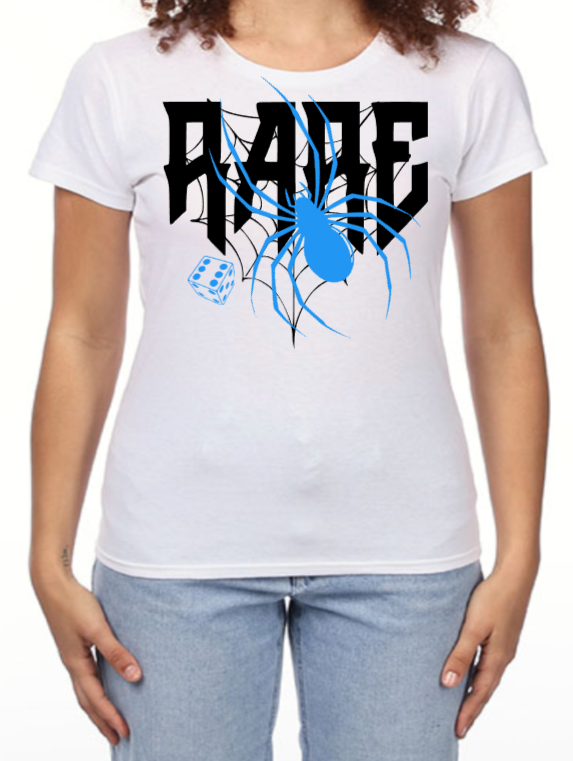 Women Rare Dice White T-shirt