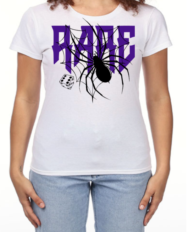 Women Rare Dice White T-shirt
