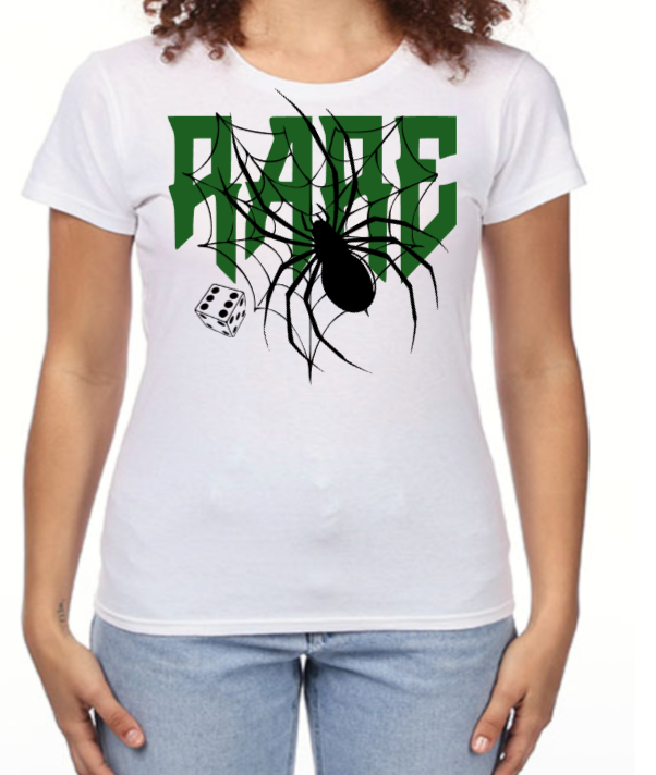Women Rare Dice White T-shirt