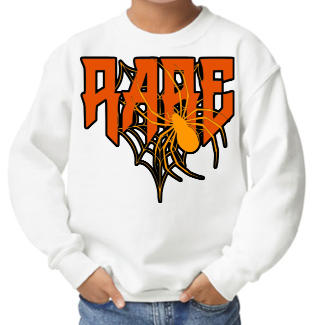 Custom Kids Rare Spider Sweatshirt (White)
