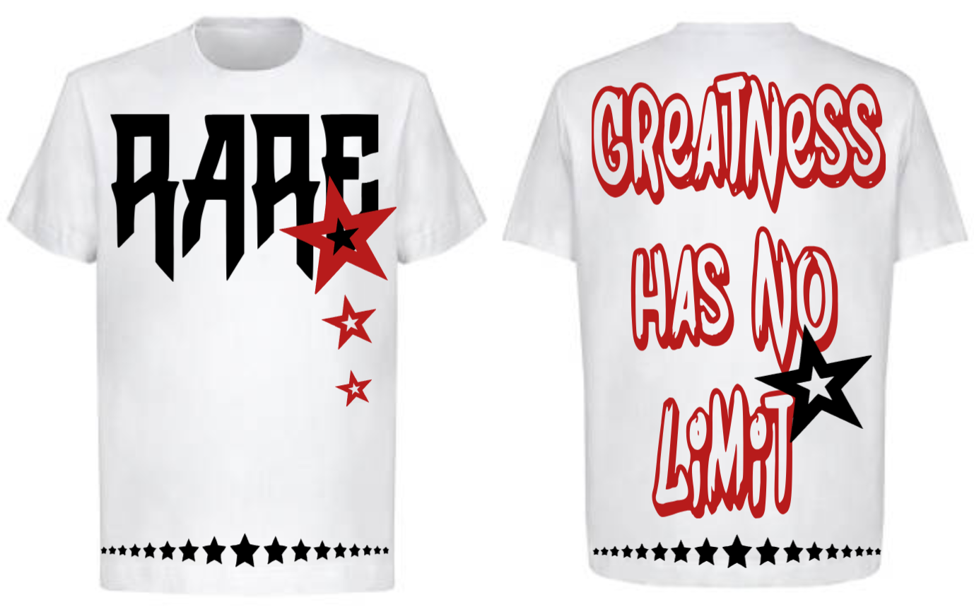 Men Rare Star White T-Shirt