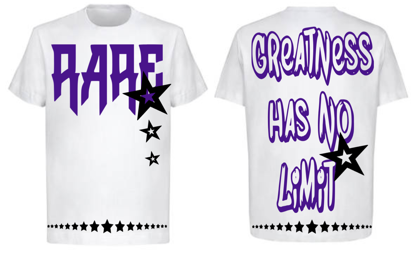 Men Rare Star White T-Shirt