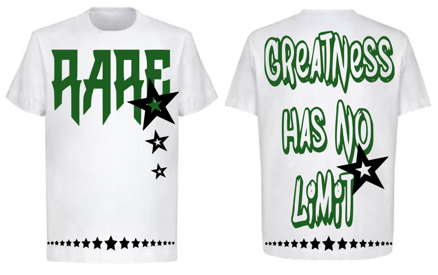 Men Rare Star White T-Shirt