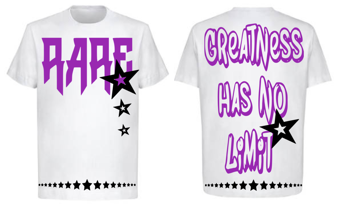Men Rare Star White T-Shirt