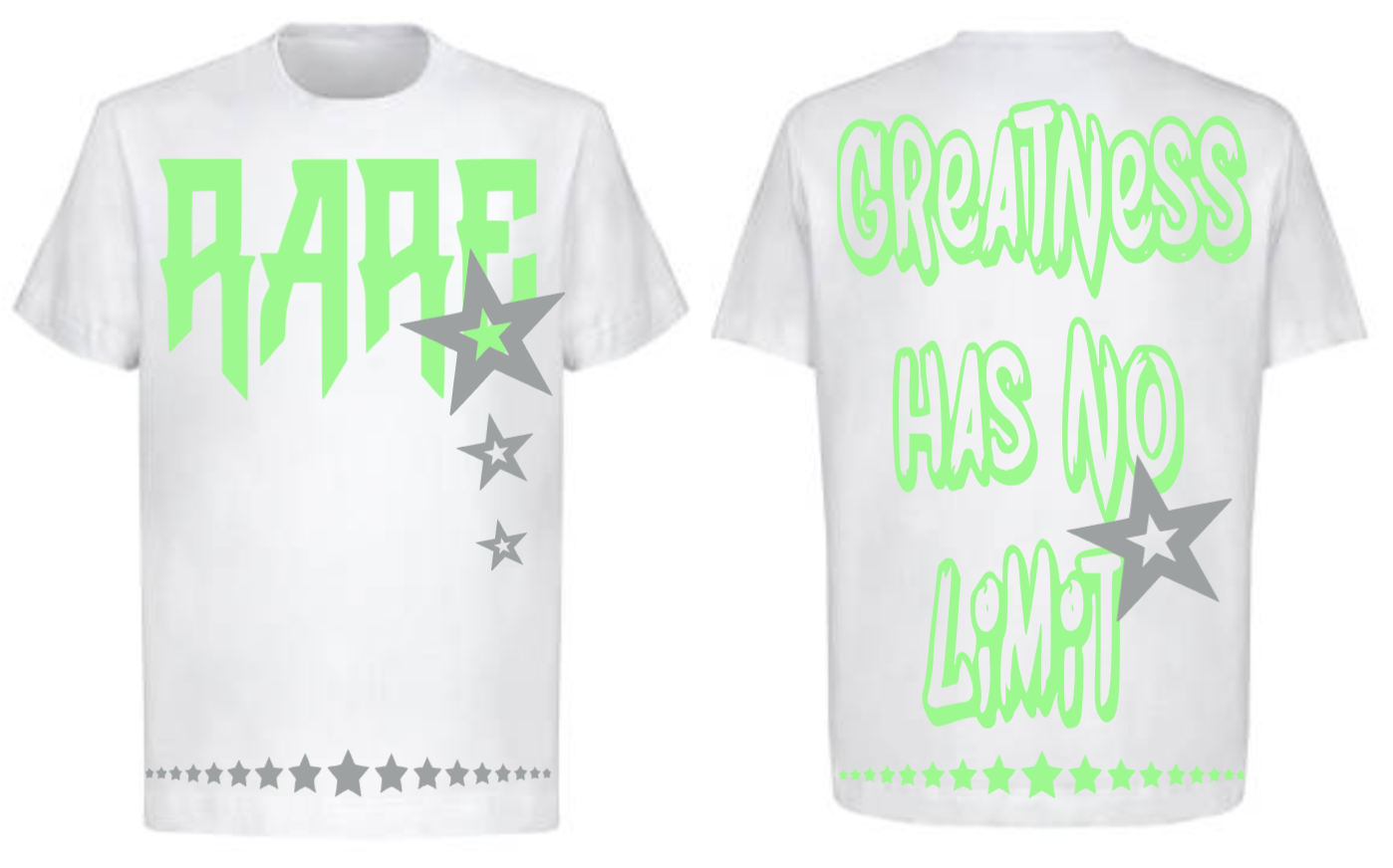 Men Rare Star White T-Shirt