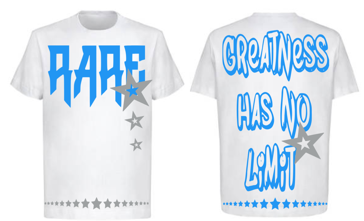 Men Rare Star White T-Shirt