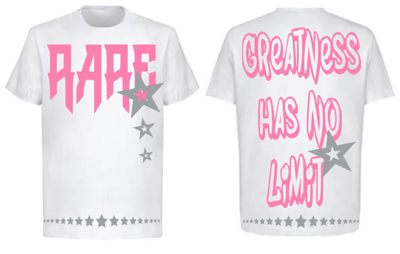 Men Rare Star White T-Shirt