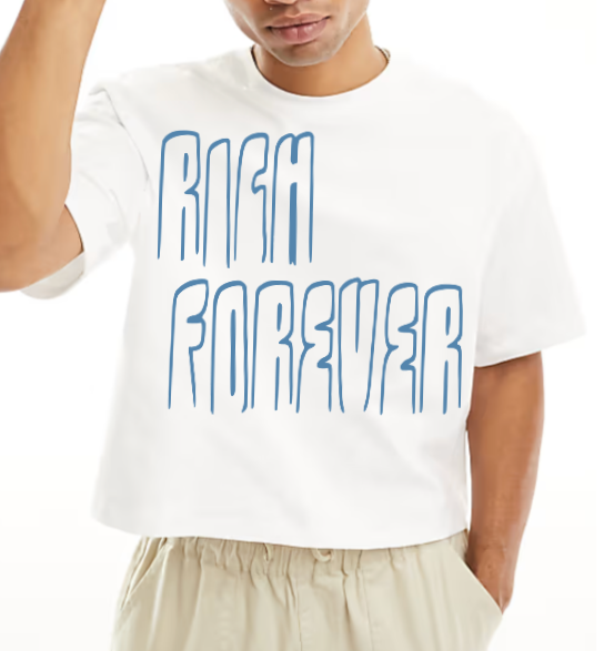 Rich Forever Crop Shirt