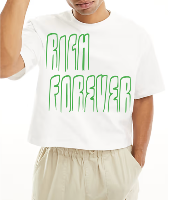 Rich Forever Crop Shirt