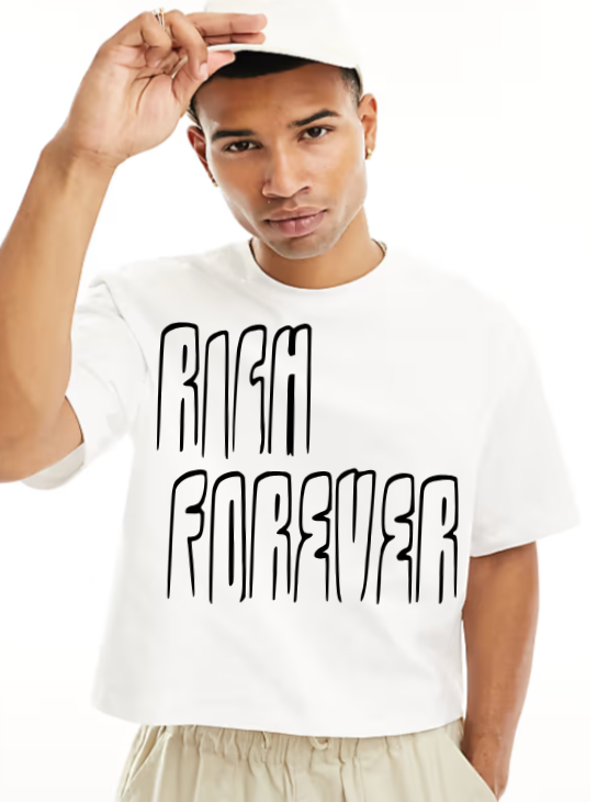 Rich Forever Crop Shirt