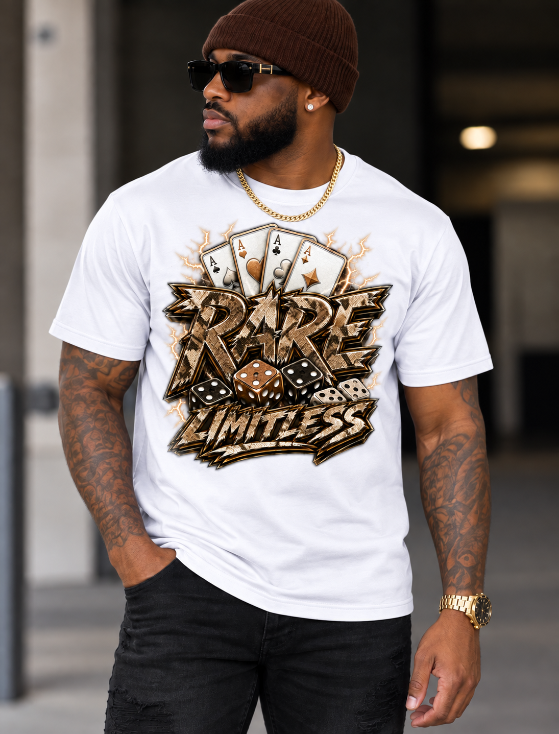 RARE Limitless SNAKE SKIN Graphic Tee