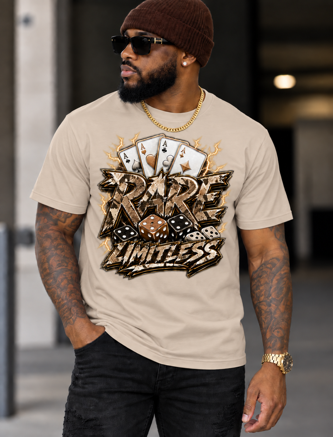RARE Limitless SNAKE SKIN Graphic Tee