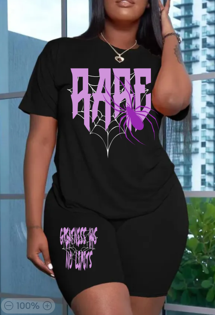 RARE 2 PC Women Spider Set
