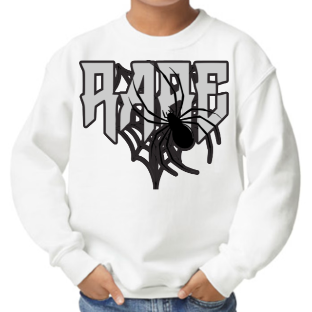 Custom Kids Rare Spider Sweatshirt (White)