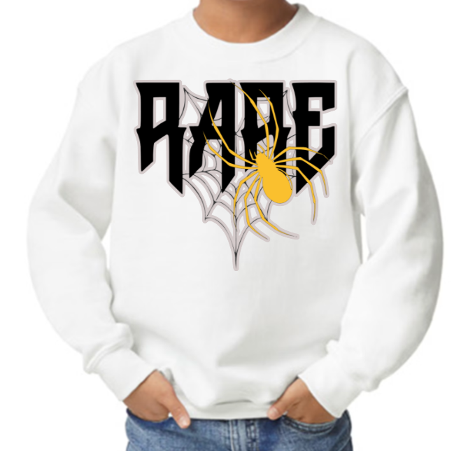 Custom Kids Rare Spider Sweatshirt (White)