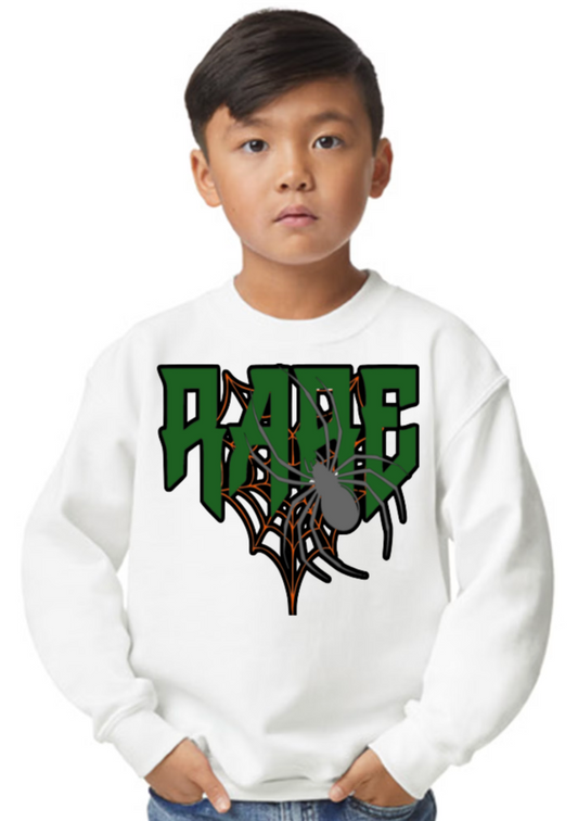 Custom Kids Rare Spider Sweatshirt (White)