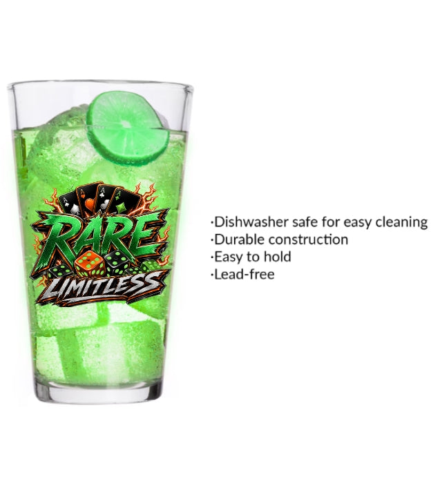 Custom 16 oz drinking glasses